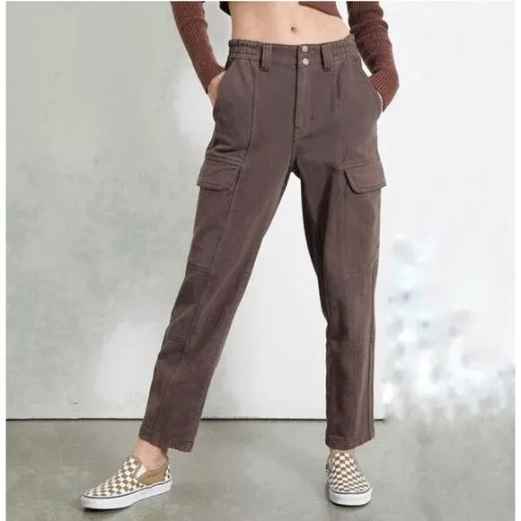 Pacsun Brownie Elastic Waist Cargo Utility Pants  M Medium - Picture 1 of 12